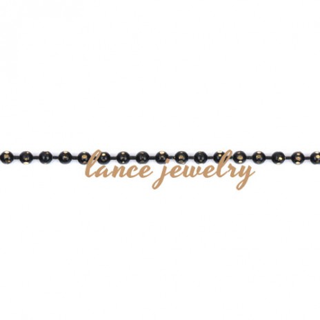Hot Jewelry Plated in Black Beads Link Copper Chain