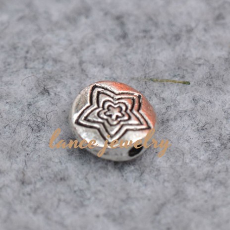 Hot selling direct wholesale star pattern 0.71g zinc alloy pendant