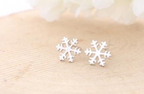 New Style 925 Sterling Silver Snowflake Earring Korean Slap-up Fashionable Earring