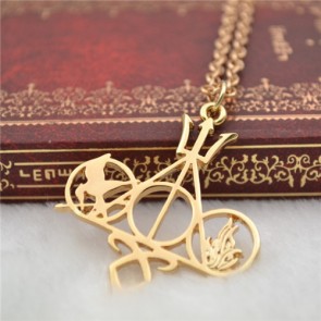 527 Angelic Power Necklace City Of Bones A Combination Of Gold And Silver Necklace