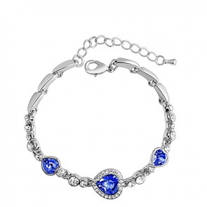 Crystal Bracelet Female Korean Fashion Jewelry Heart Of Ocean Explosion Models Bracelet