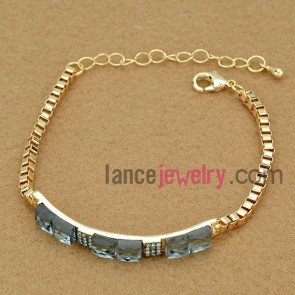 Classic crystal beads decortaed bracelet