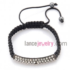 Popular bracelet with rhinestone beads