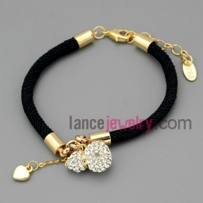 Nice gourd shape chain link bracelet

