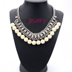 Gorgeous necklace with delicate pendants decoration