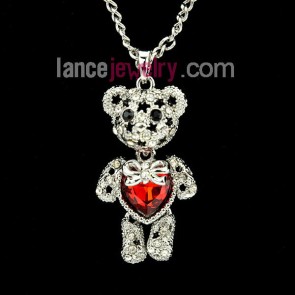 Loveley bear dolls model pendant necklace