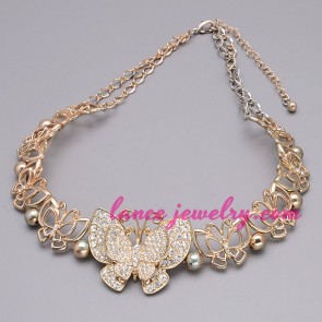 Charming butterfly model design necklace