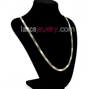 Two Tone Stainless Steel Necklace Chain