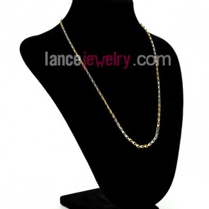 Two Tone Stainless Steel Necklace Chain,304 Stainless steel