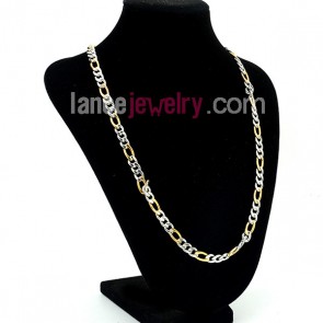 Special Two Tone Stainless Steel Necklace and Bracelet set