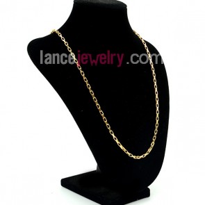 Fancy Golden Stainless Steel Necklace Chain