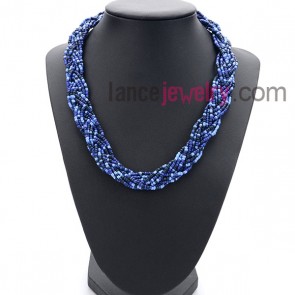Romantic series necklace  with measles in different color 
