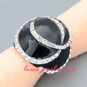 Cool ring decorate big size zinc alloy beads