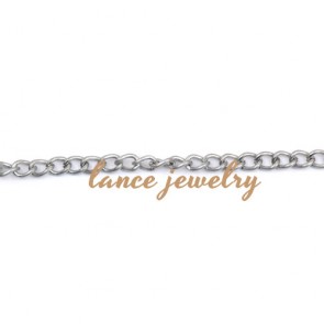 Manufacture Thin White/Gold Plated Iron Chain for Accessories