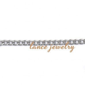 Simple Decorative White/Gold Plated Metal Chain 