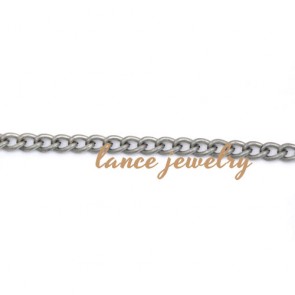 Popular Decorative White/Gold Plated Single Link Chain