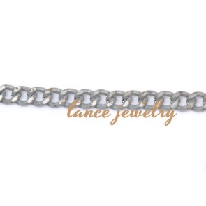 Wholesale Welded Decorative White/Gold Plated Metal Chain