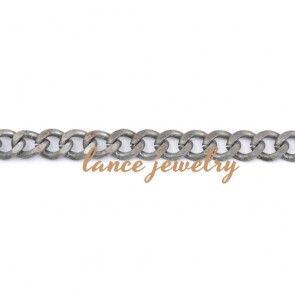 Hot Selling Welded White/Gold Plated Metal Chain For Bags